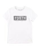 T-Shirt en Coton Ezio logo en relief blanc