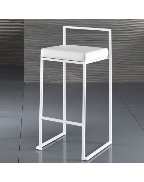 2 Tabourets Dodo blancs - 88x41x41 cm