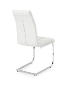 4 Chaises Cozy blanches - 98x44x58 cm