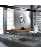4 Chaises Cozy blanches - 98x44x58 cm
