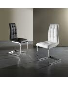 4 Chaises Cozy blanches - 98x44x58 cm