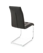 4 Chaises Cozy noires - 98x44x58 cm