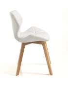 2 Chaises New Kemi blanches - 77x45x55 cm