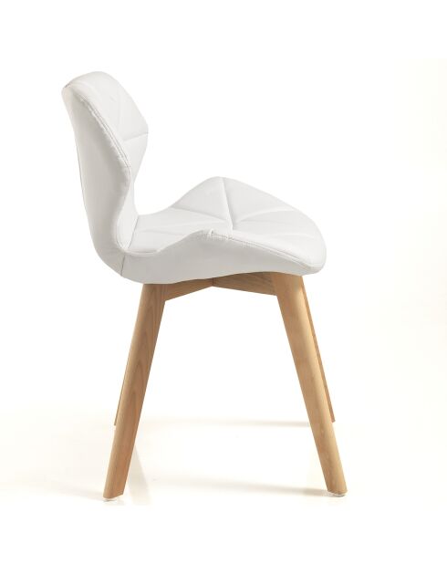 2 Chaises New Kemi blanches - 77x45x55 cm