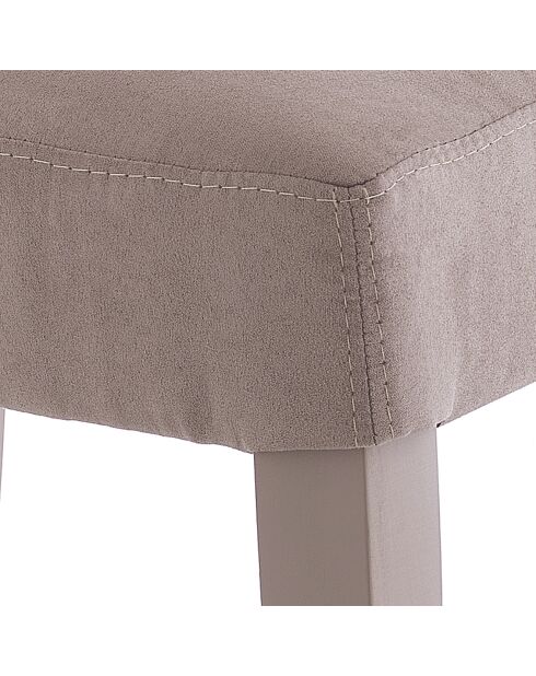 2 Chaises en velours Lella grises - 100x46x45 cm
