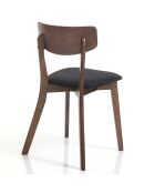 2 Chaises Varm noyer/gris - 80x44x47 cm