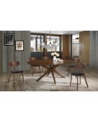 2 Chaises Varm noyer/gris - 80x44x47 cm
