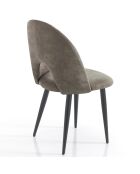 4 Chaises Nail gris/noir - 87x48x54 cm