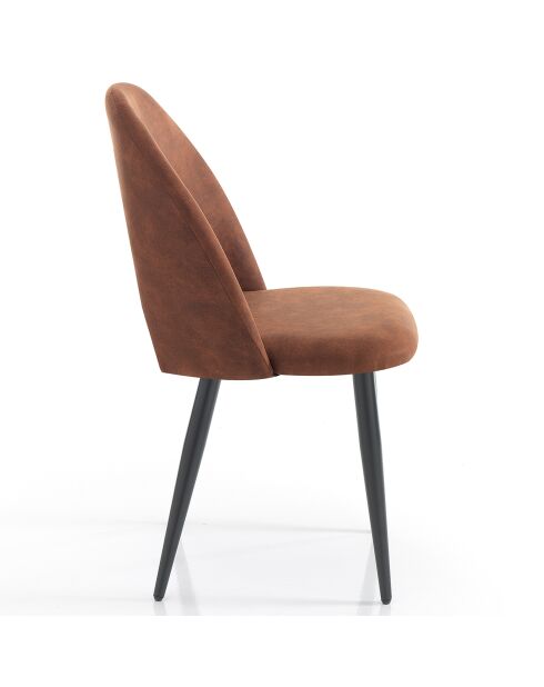 4 Chaises Nail marron - 87x48x54 cm