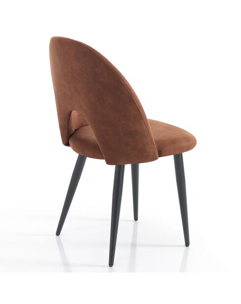 4 Chaises Nail marron - 87x48x54 cm