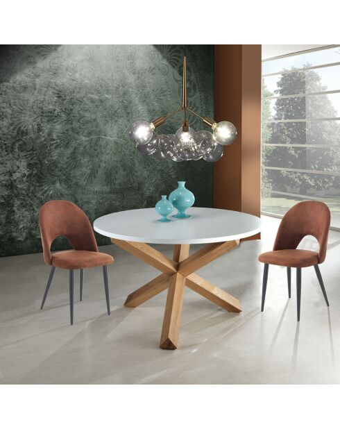 4 Chaises Nail marron - 87x48x54 cm