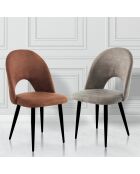 4 Chaises Nail marron - 87x48x54 cm