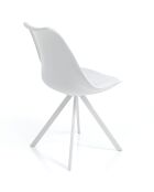4 Chaises Kiki Slim blanches - 82x48x58 cm