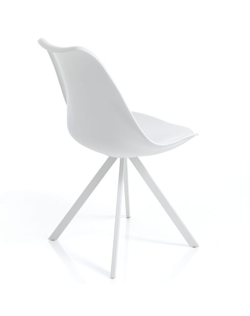4 Chaises Kiki Slim blanches - 82x48x58 cm