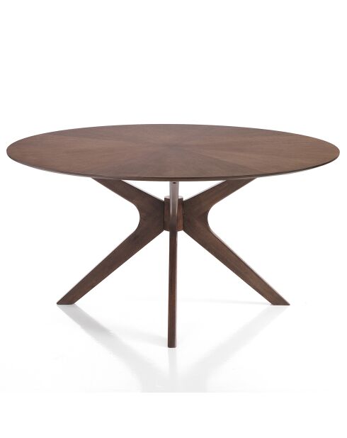 Table ronde Tallin noyer - 75x137 cm