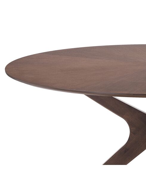Table ronde Tallin noyer - 75x137 cm