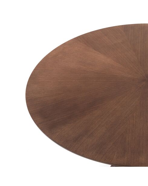 Table ronde Tallin noyer - 75x137 cm