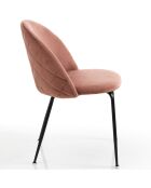 4 Chaises Selly rose poudré - 76x53x56 cm