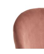 4 Chaises Selly rose poudré - 76x53x56 cm