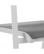 2 Chaises d'intérieur/extérieur Nydri blanc/gris - 86x56x62 cm