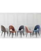 4 Chaises Nail bleu/noir - 87x48x54 cm