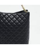 Sac à main en Cuir Gabriel noir - 33x28x18 cm