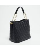 Sac à main en Cuir Gabriel noir - 33x28x18 cm