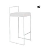 2 Tabourets Dodo blancs - 88x41x41 cm