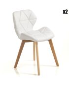 2 Chaises New Kemi blanches - 77x45x55 cm