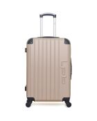 Hamburg Medium Stay Koffer met 4 enkele wielen 60 cm goud