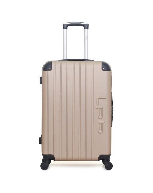 Hamburg Medium Stay Koffer mit 4 Einzelrädern, 60 cm, goldfarben