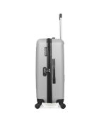Valise Moyen Séjour 4 roues simples Bronx 65 cm grise