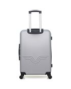 Valise Moyen Séjour 4 roues simples Bronx 65 cm grise