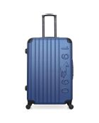 Valise Long Séjour  4 roues simples Porter 75 cm bleue