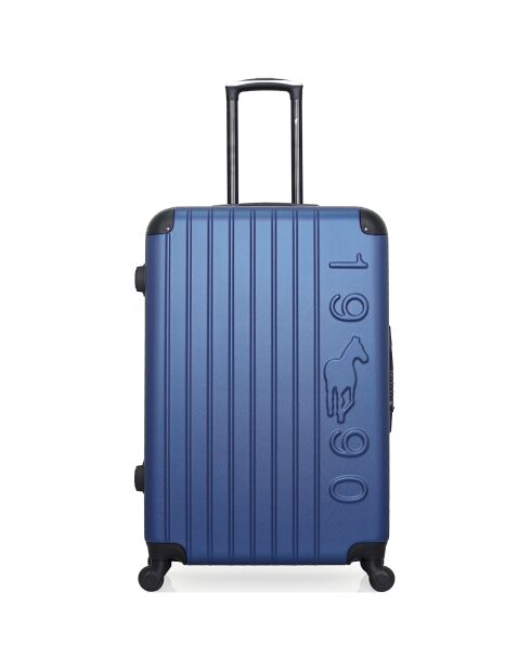 Valise Long Séjour  4 roues simples Porter 75 cm bleue