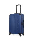 Valise Moyen Séjour 4 roues simples Porter 65 cm bleue
