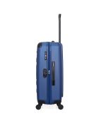 Valise Moyen Séjour 4 roues simples Porter 65 cm bleue