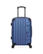 Valise Cabine 4 roues simples Porter 55 cm bleue