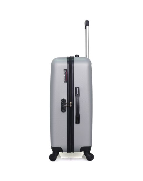 Valise Moyen Séjour 4 roues simples Springfield 65 cm grise