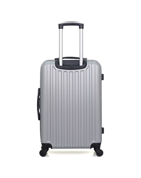 Valise Moyen Séjour 4 roues simples Springfield 65 cm grise