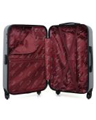 Valise Moyen Séjour 4 roues simples Springfield 65 cm grise