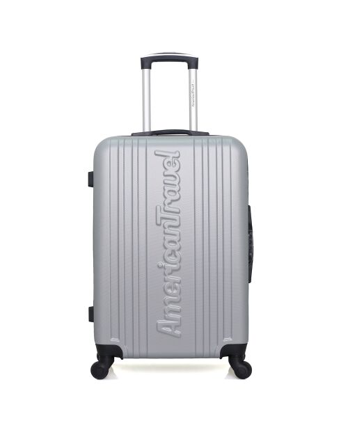 Valise Moyen Séjour 4 roues simples Springfield 65 cm grise