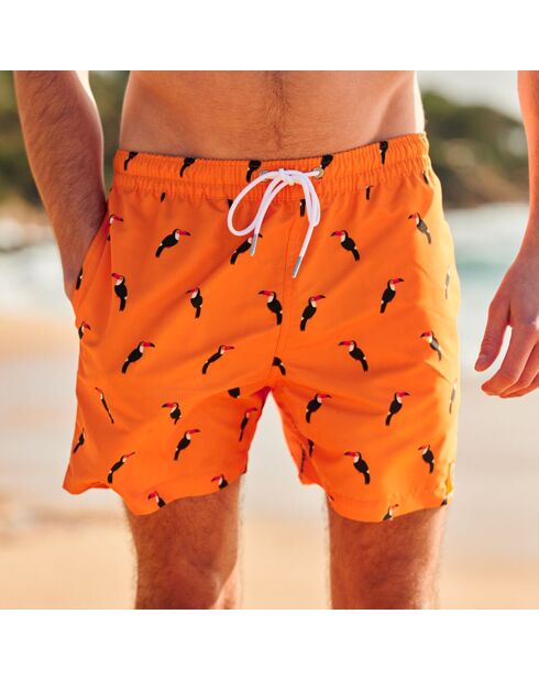 Bañador naranja Le Plumé