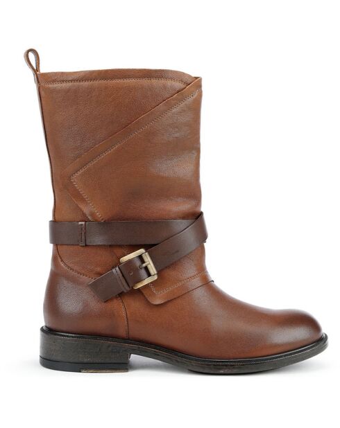 Bottes en Cuir Catria marron