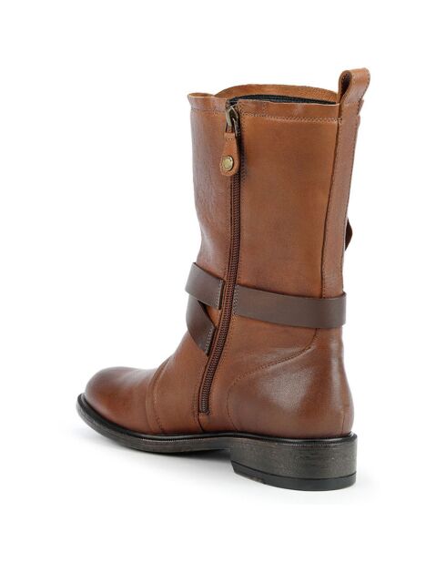 Bottes en Cuir Catria marron