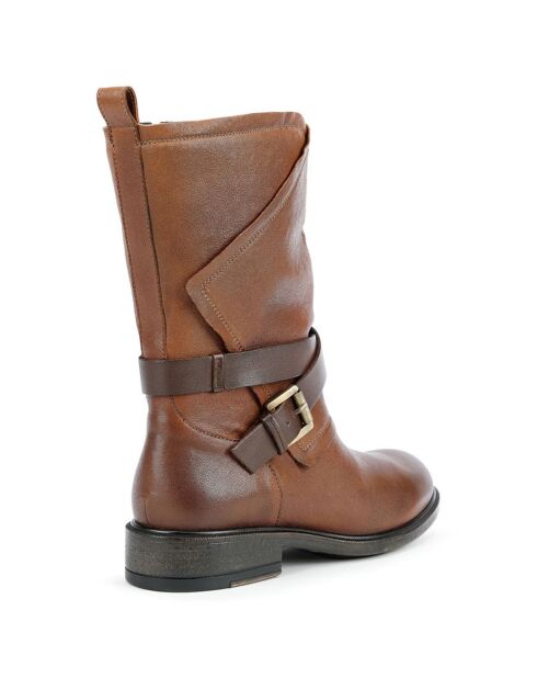 Bottes en Cuir Catria marron