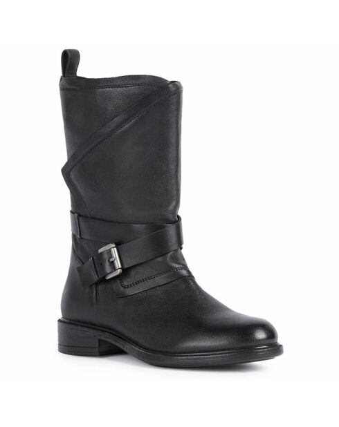 Bottes en Cuir Catria noires