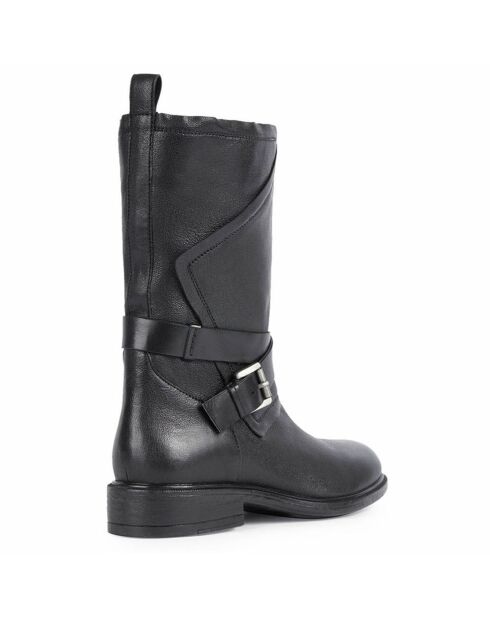 Bottes en Cuir Catria noires