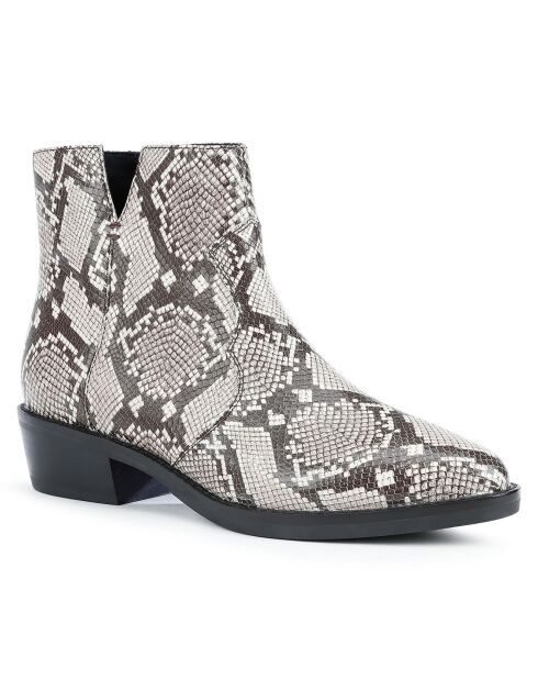 Bottines en Cuir Teoclea beige/gris