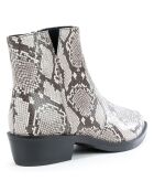 Bottines en Cuir Teoclea beige/gris